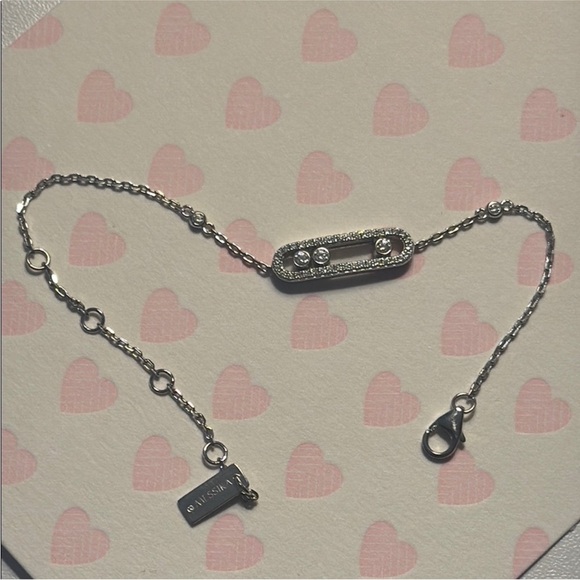 Jewelry - Elegant Silver Bracelet with Crystal Accents